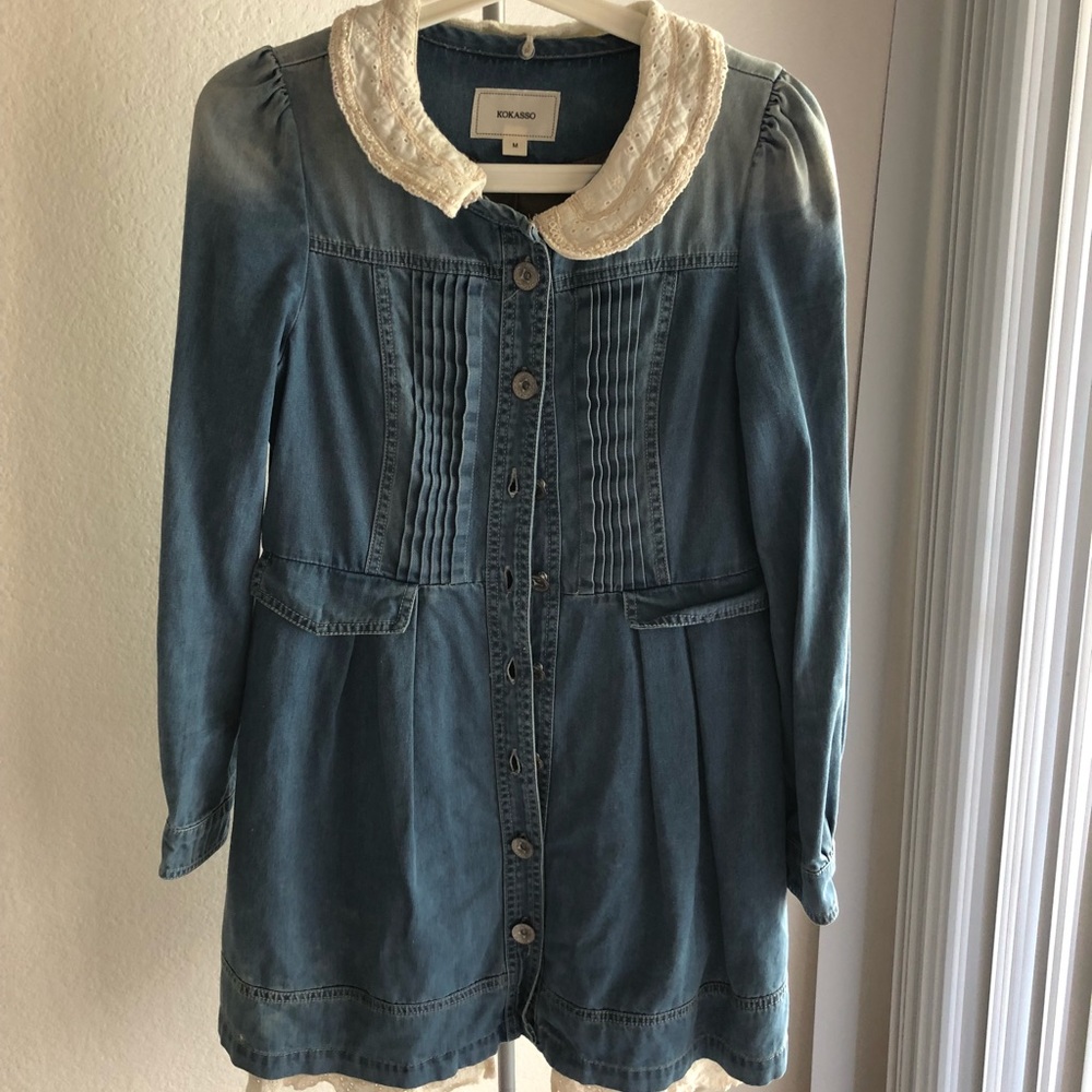 Denim long Sleeve Dress